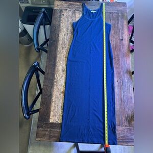 Good American Navy Tank style long cotton dress